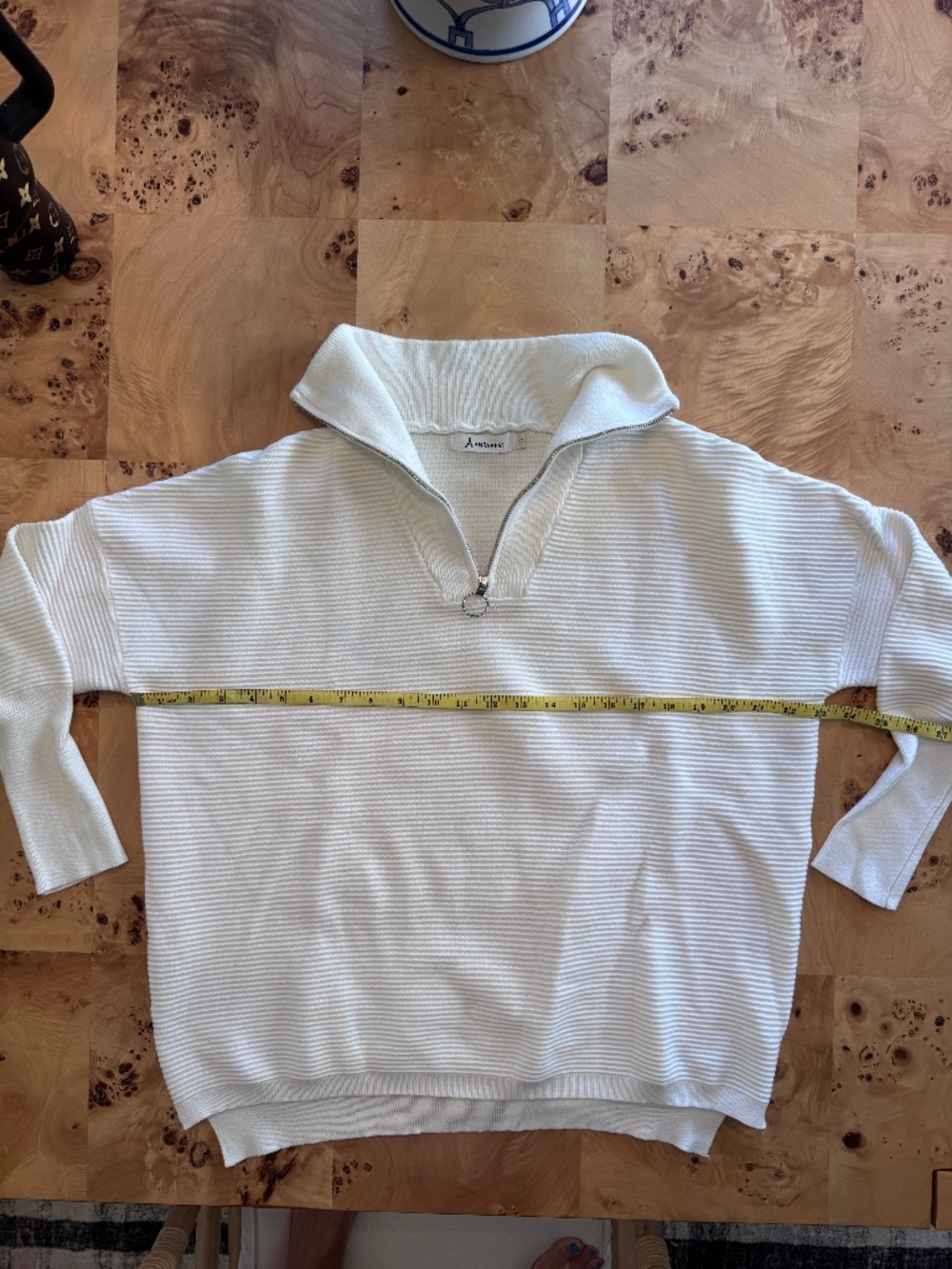 Anrabess Quarter Zip with Wide Collar
